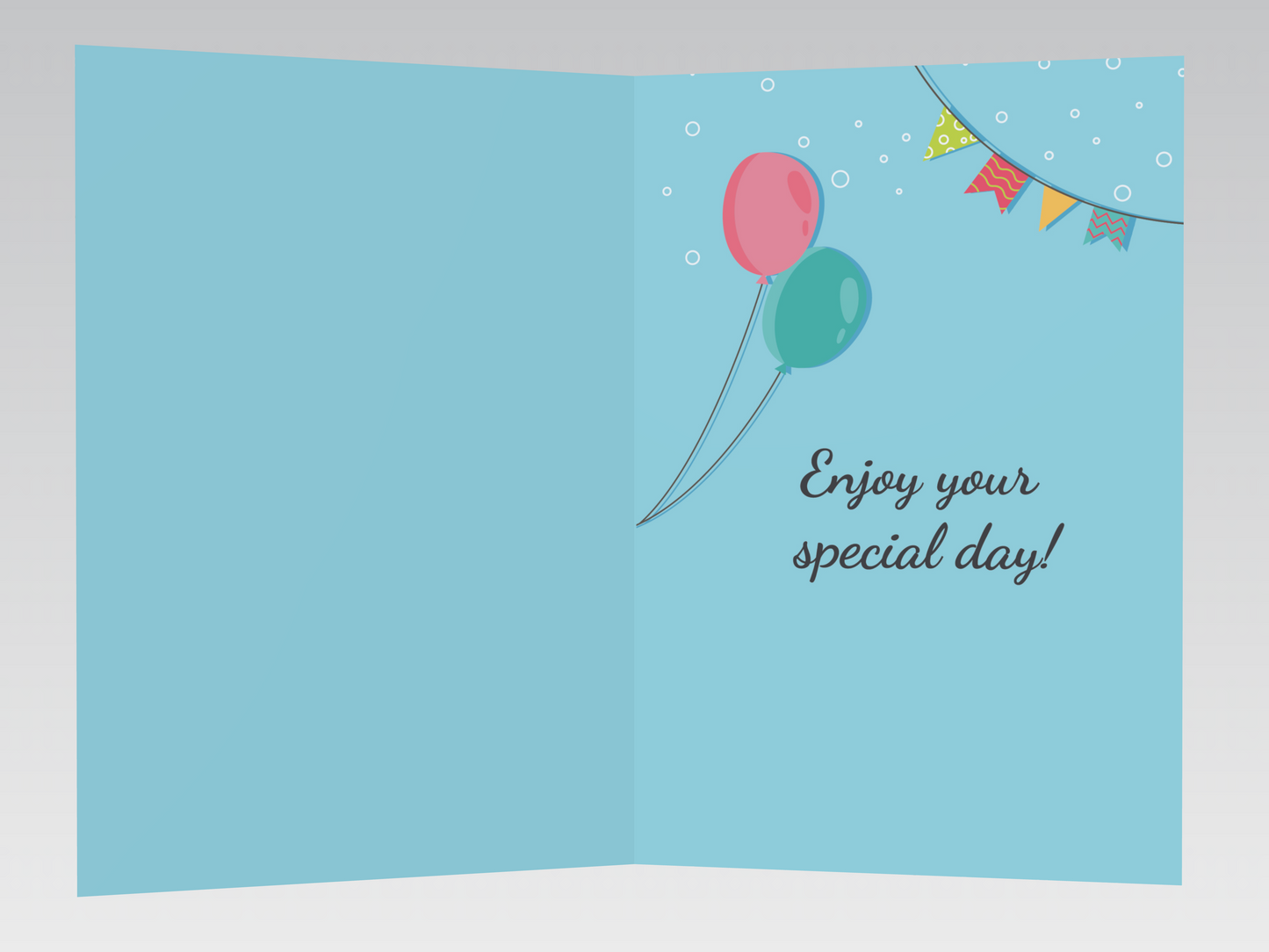 Cake & Presents Birthday Card