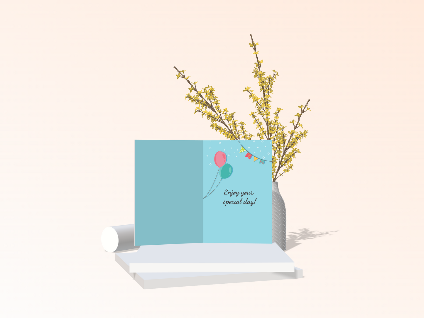 Cake & Presents Birthday Card