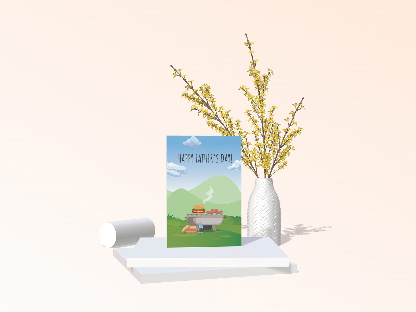 Outdoor BBQ Fathers Day Card