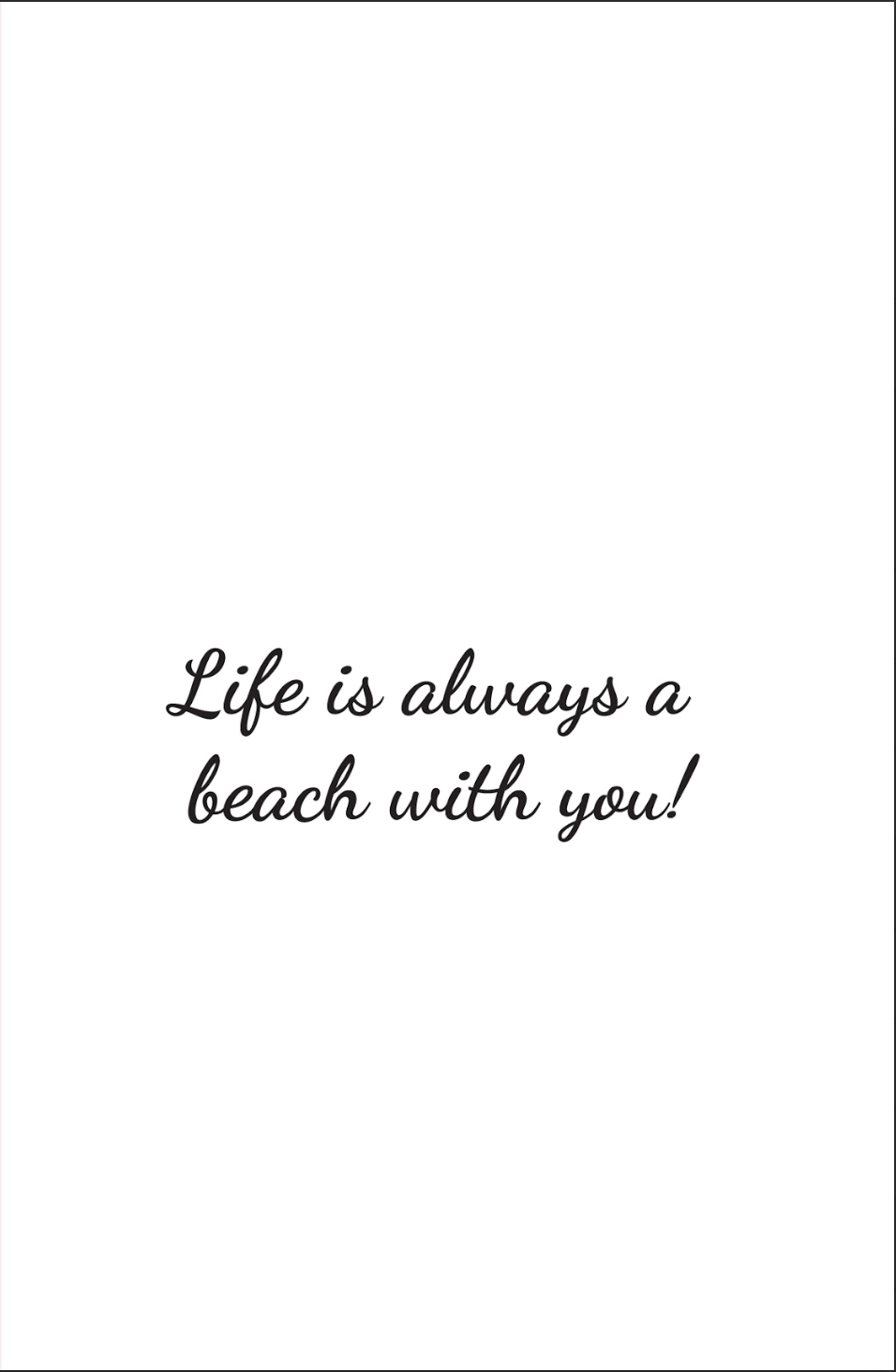 Sunset At The Beach Anniversary Card