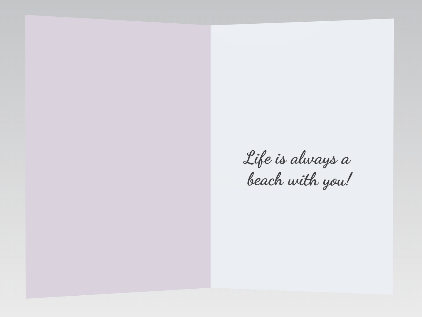 Sunset At The Beach Anniversary Card
