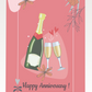 Champagne Toast Anniversary Card