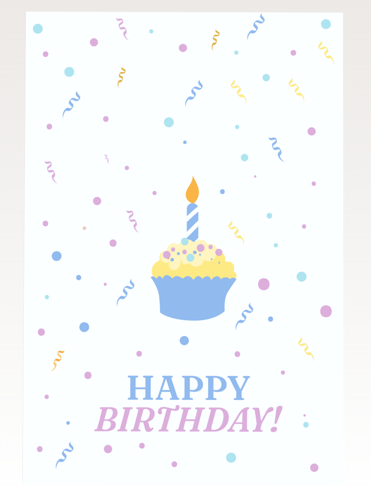 Cupcake Birthday Card