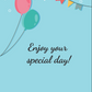 Cake & Presents Birthday Card