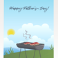 Steaks On The Grill Fathers Day Card