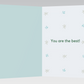 Blue & Green Speckled Thank You Card